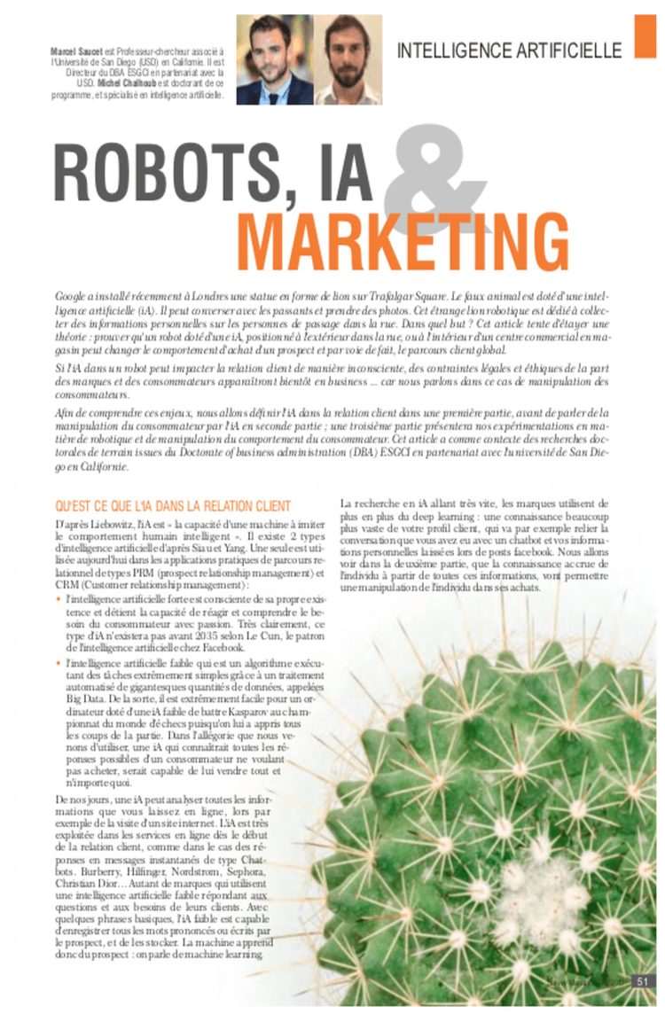 Robots, IA & Marketing 2 Robots, IA & Marketing 2